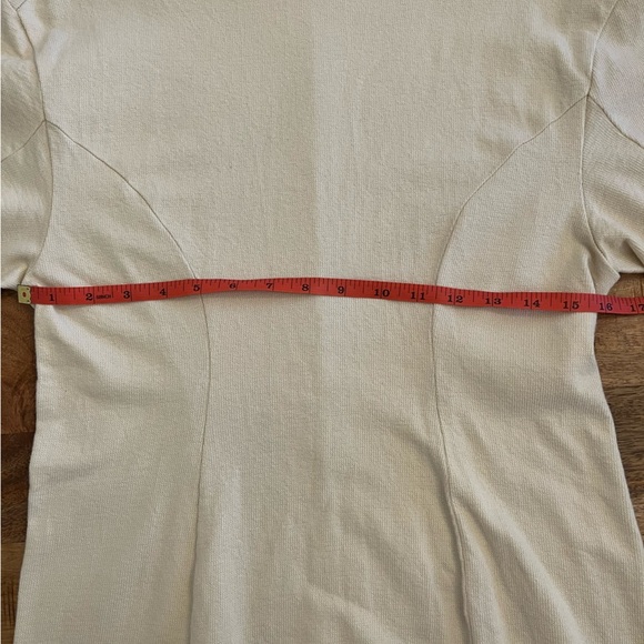 Rag & Bone | Lilith Mini T-shirt Dress Beige Medium Organic Cotton Minimalist - Picture 8 of 10